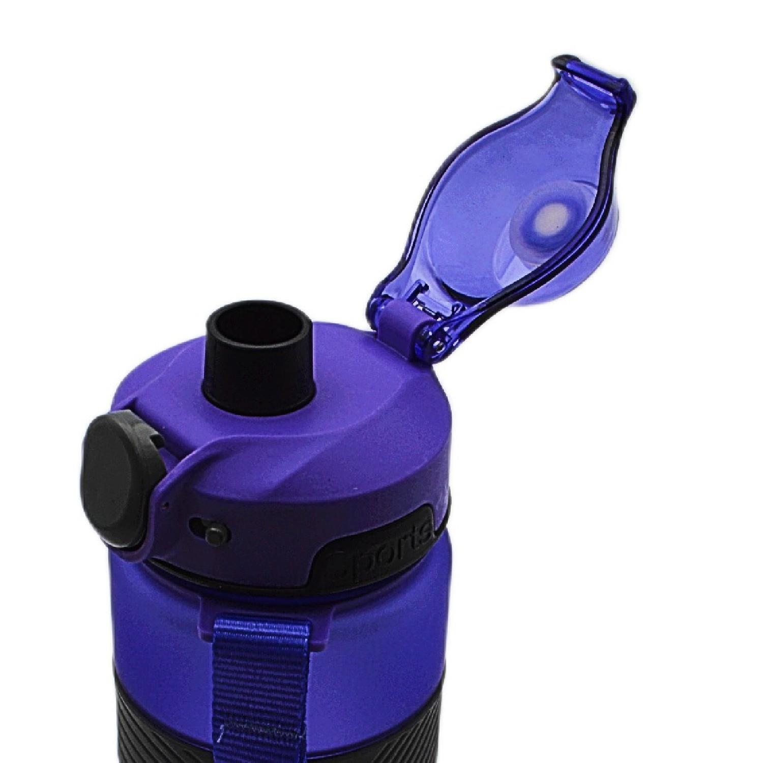 NokiNoki Tritan Soft Touch Auto Kapak Silikon Bantlı Askılı Matara 750 ml (T-0121)