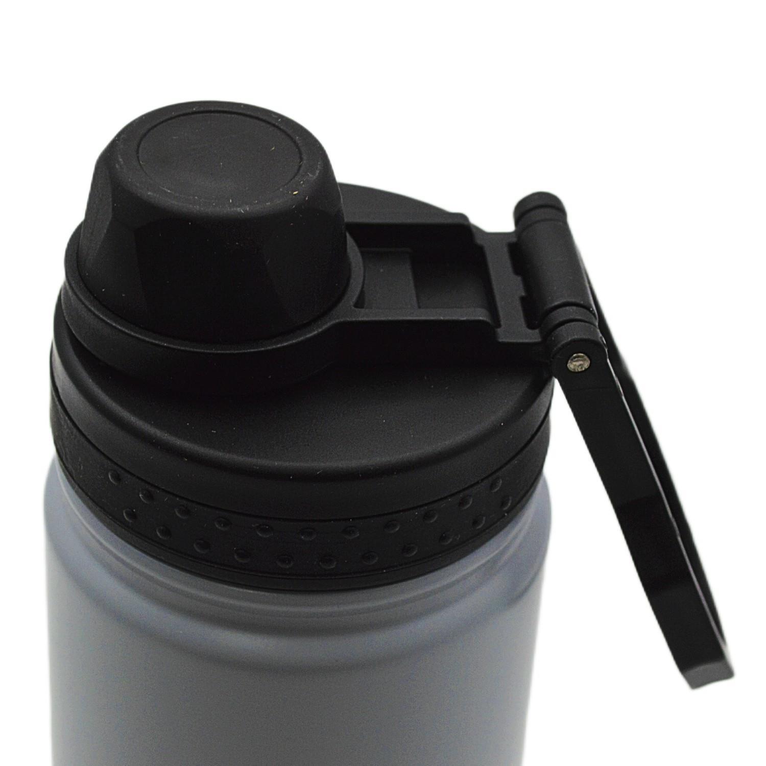 NokiNoki Vidalı Kapak Taşıma Kulplu Çelik Termos Matara 540 ml (T-0126)