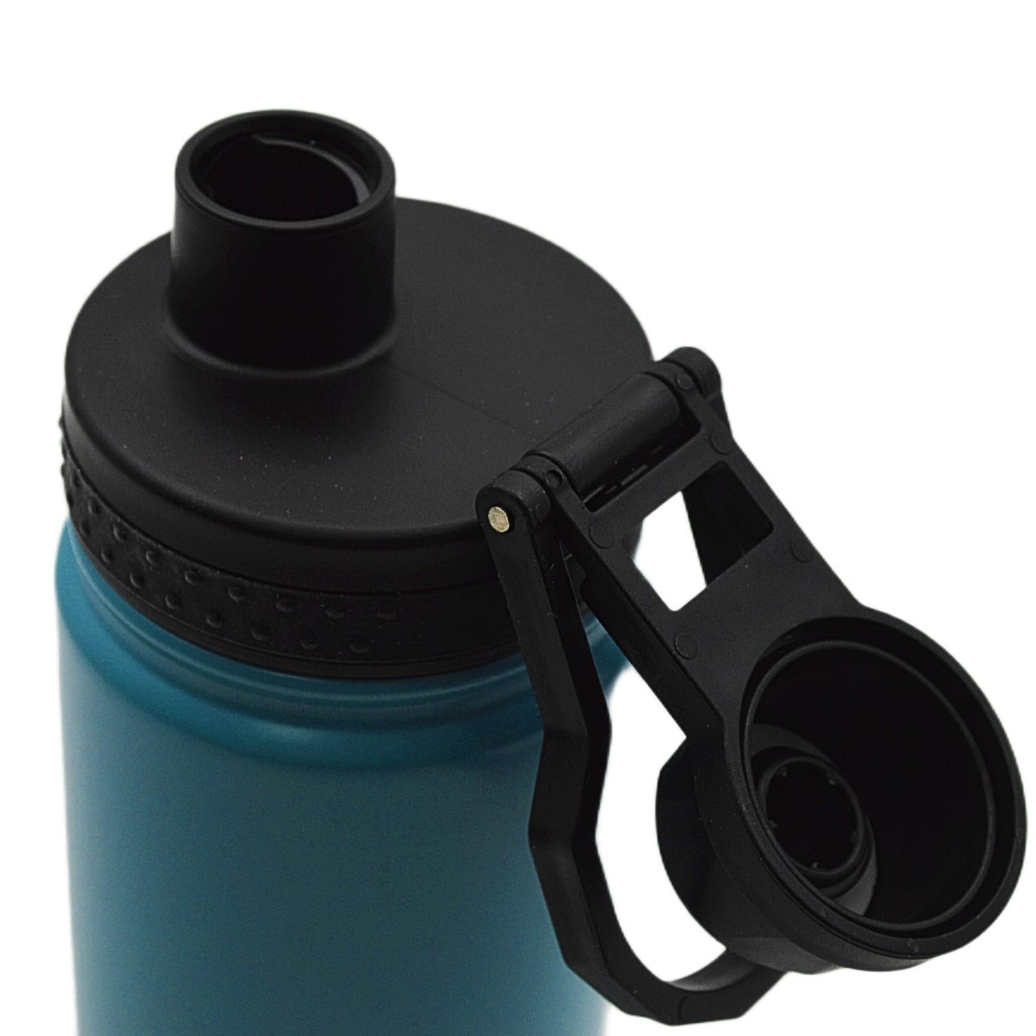 NokiNoki Vidalı Kapak Taşıma Kulplu Çelik Termos Matara 540 ml (T-0126)