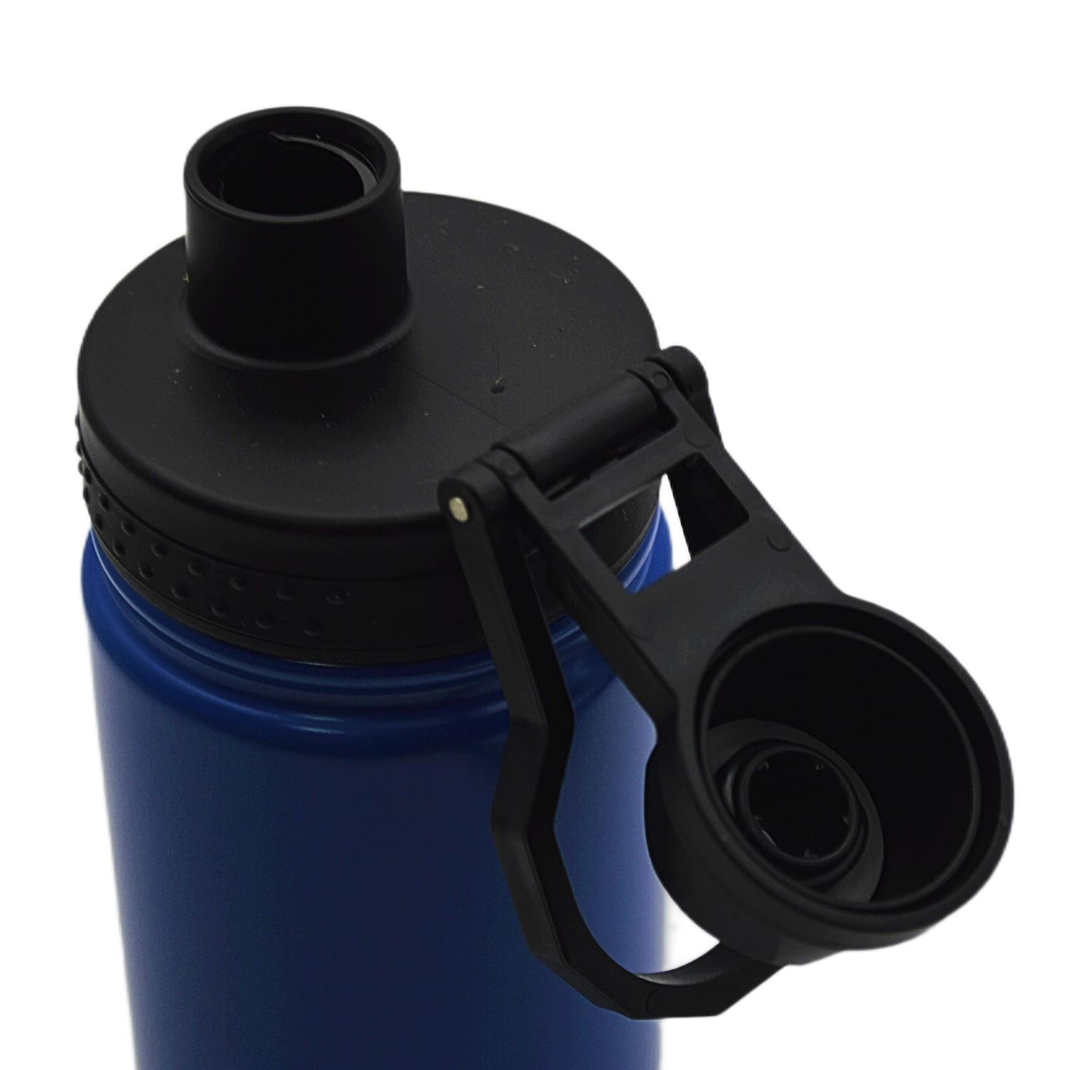 NokiNoki Vidalı Kapak Taşıma Kulplu Çelik Termos Matara 540 ml (T-0126)