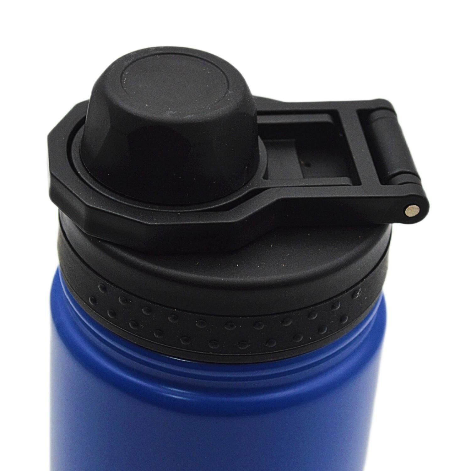 NokiNoki Vidalı Kapak Taşıma Kulplu Çelik Termos Matara 540 ml (T-0126)