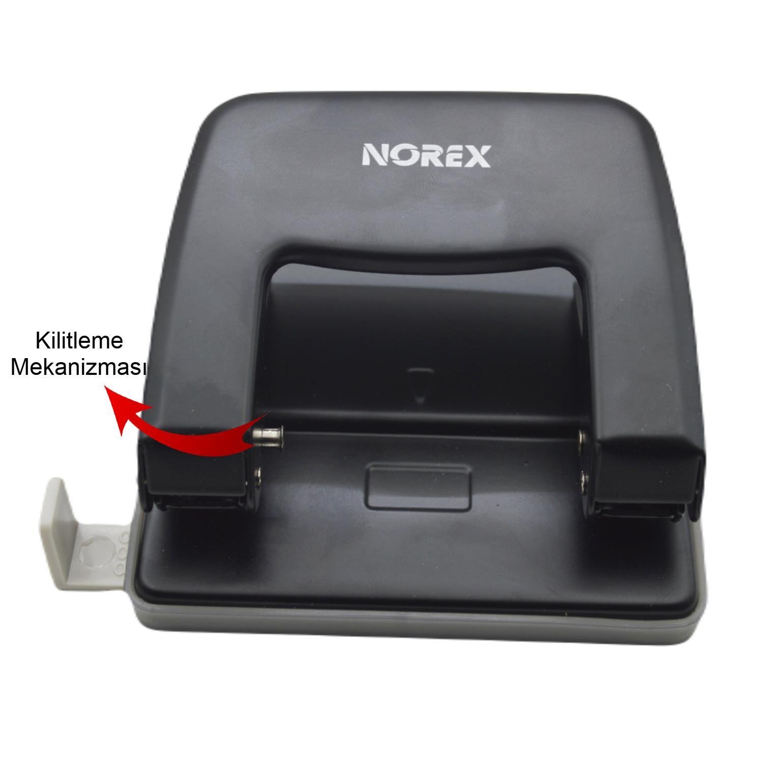 NorexNorex Metal Delgeç 25 Sayfa Kapasiteli Siyah UH103-190