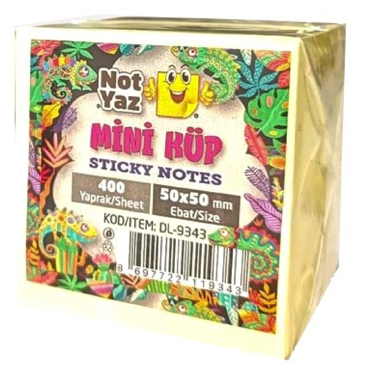 NOTYAZNot Yaz 5x5 400 Yaprak Yapışkanlı Not Kağıdı Sarı (DL-9343)