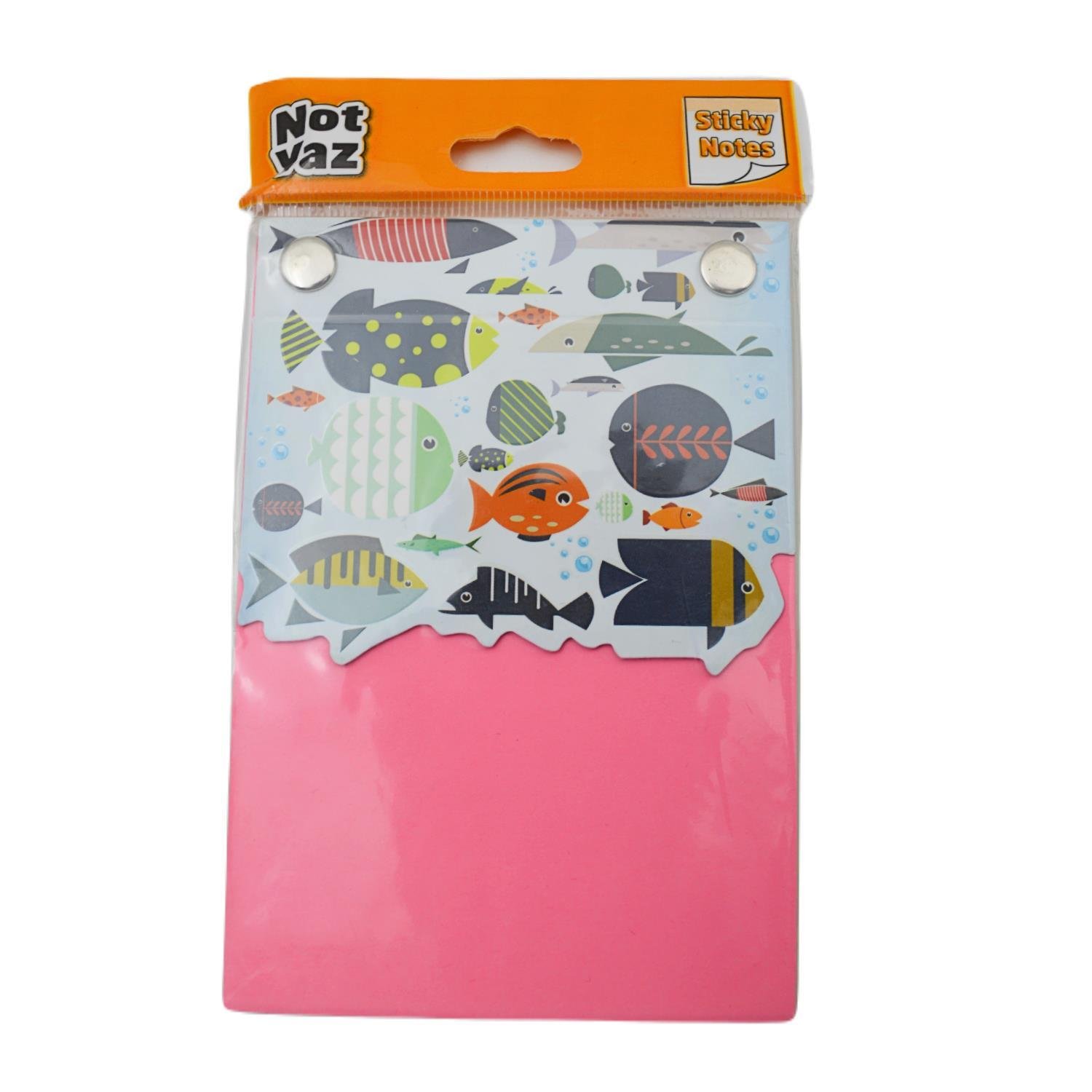 NOTYAZNot Yaz A6 80 Yaprak 4 Renk Rainbow Balık Desenli Bloknot (NP-4270)