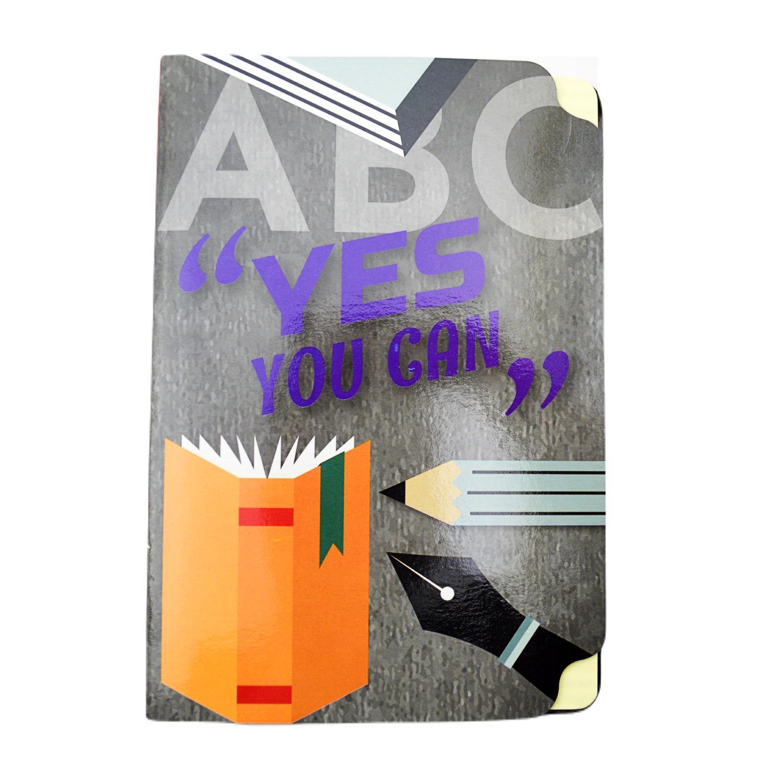 NOTYAZNotYaz 20x13 64 Yaprak Kampüs Bloknot Yes You Can Çizgili (KB-9091)