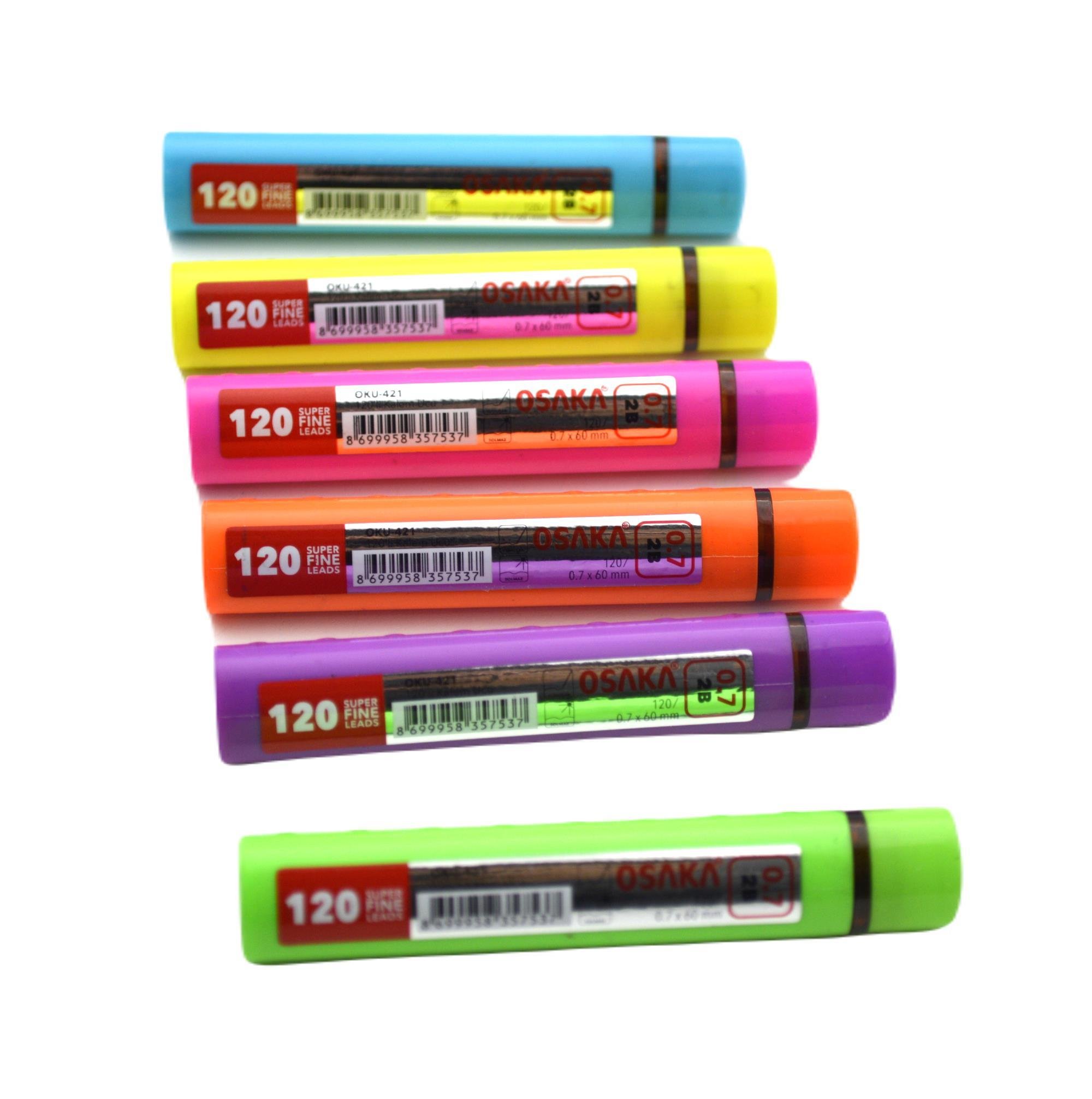 OsakaOsaka 2B 60 mm 0.7 Kalem Ucu 120 li 1 Adet Tüp Neon Oku-421