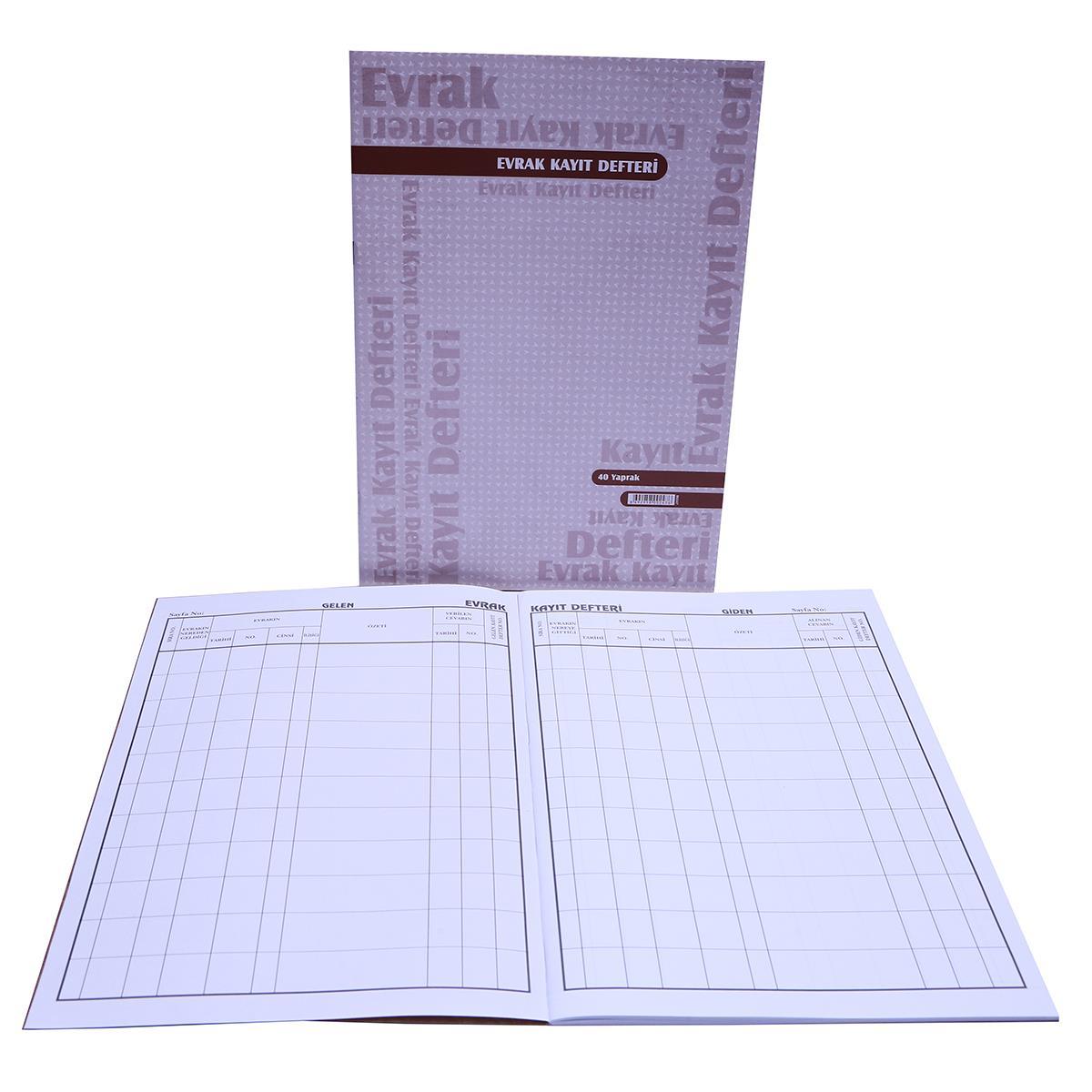 ÖZKANÖzkan Armat Evrak Kayıt Defteri 40 Yaprak 