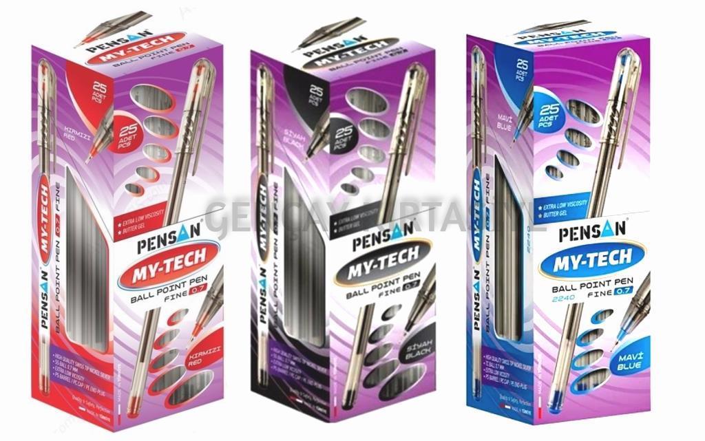 PENSANPensan My-Tech İğne Uçlu Tükenmez Kalem 0.7 mm 25 Li