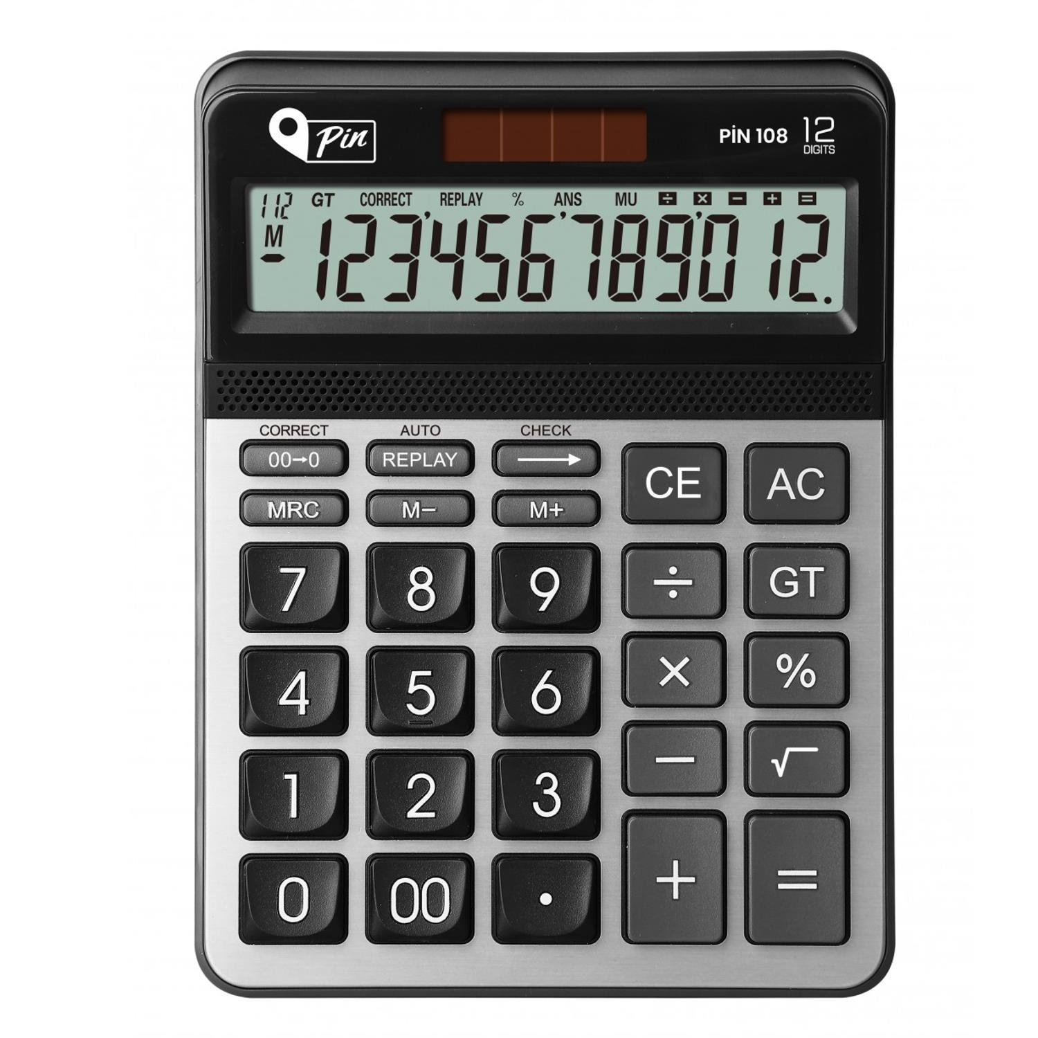 PinPin 108 12 Hane Masaüstü Hesap Makinesi GKE