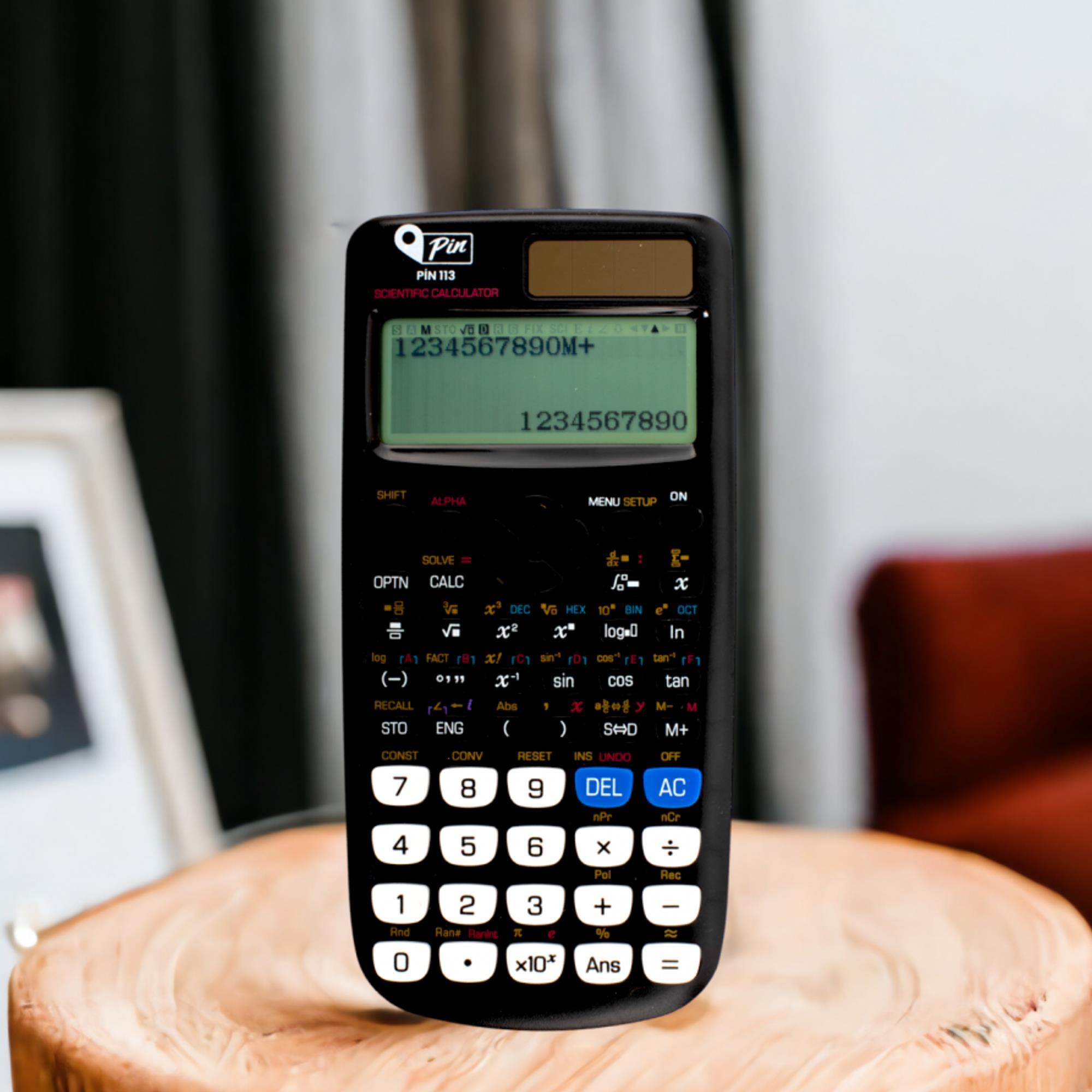 PinPin 113 Siyah 552 Bilimsel Fonksiyonlu Hesap Makinesi GKE