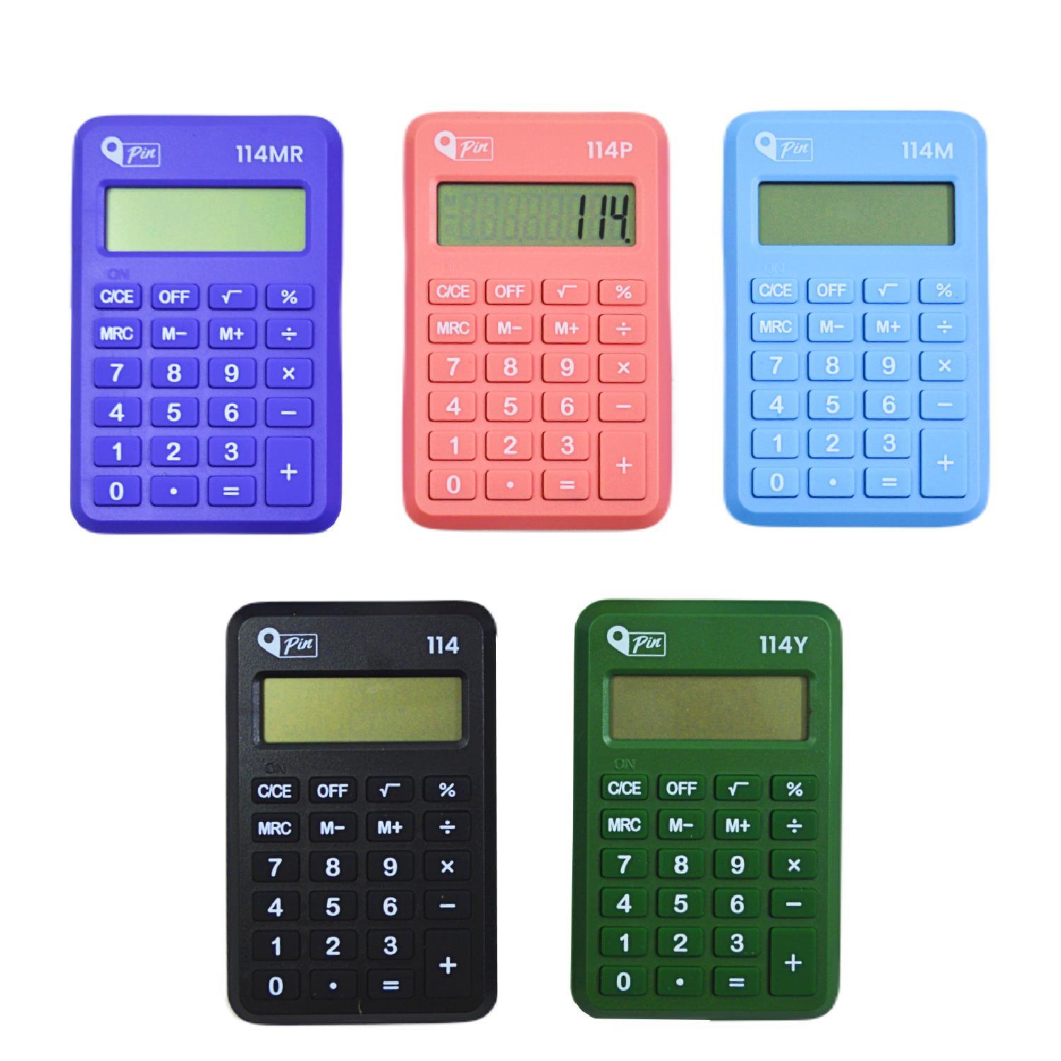 PinPin 114 8 Hane Siyah Mini Hesap Makinesi GKE
