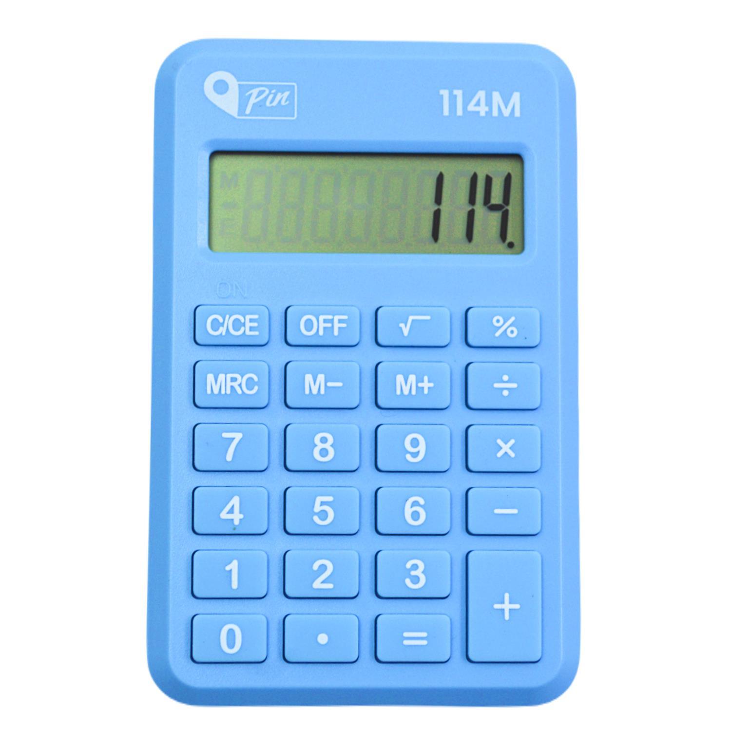 PinPin 114M 8 Hane Mavi Mini Hesap Makinesi GKE