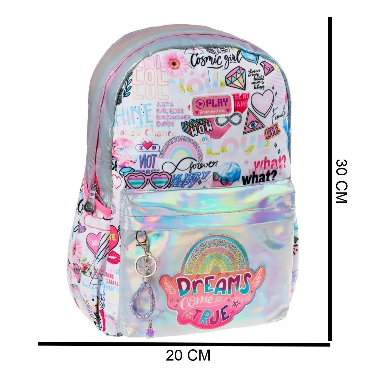 PlayPlay Cosmic Girl 2 Bölmeli Anaokulu Çantası (162970)