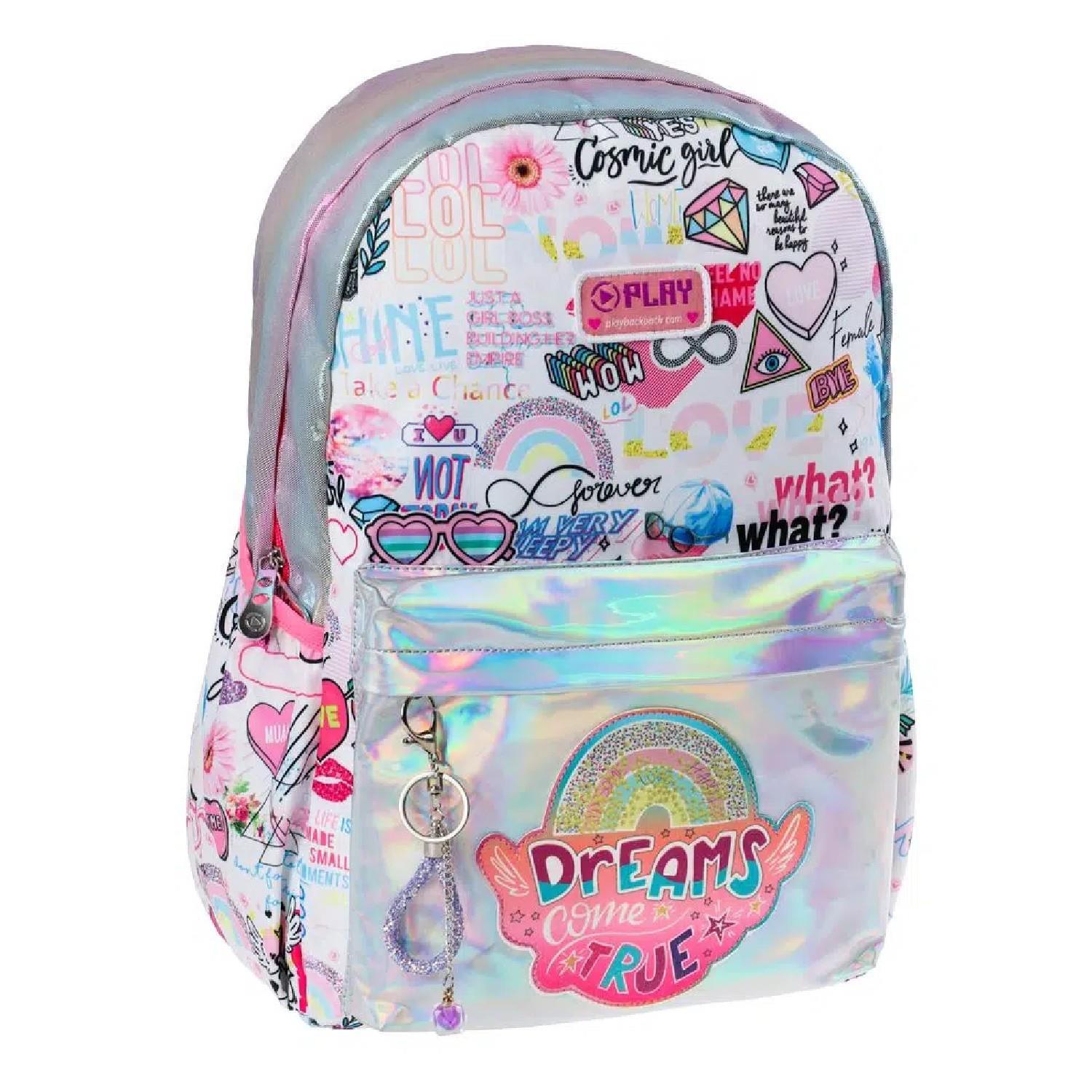 PlayPlay Cosmic Girl 2 Bölmeli Anaokulu Çantası (162970)