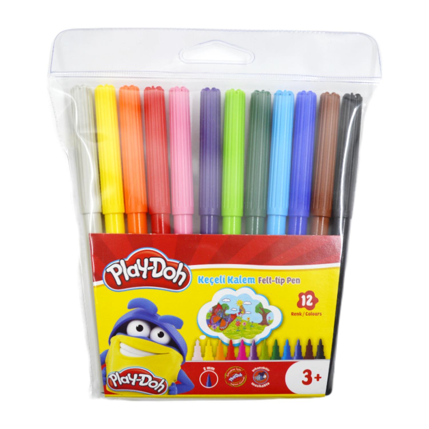 Play-DohPlay-Doh Keçeli Kalem 2mm 12 Renk PVC (KE005)
