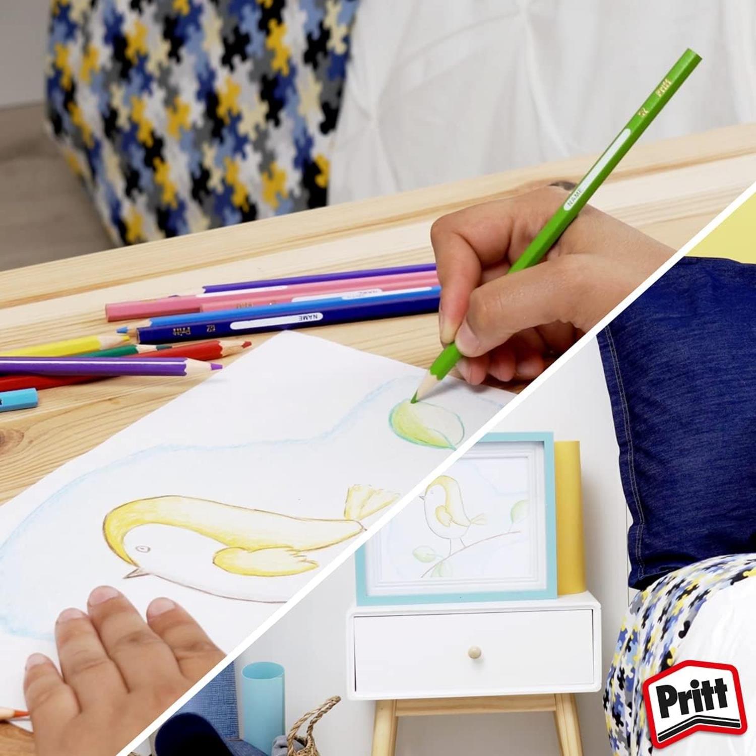 PrittPritt Karton Kutu Tam Boy Kuru Boya 12 Renk (1219734)