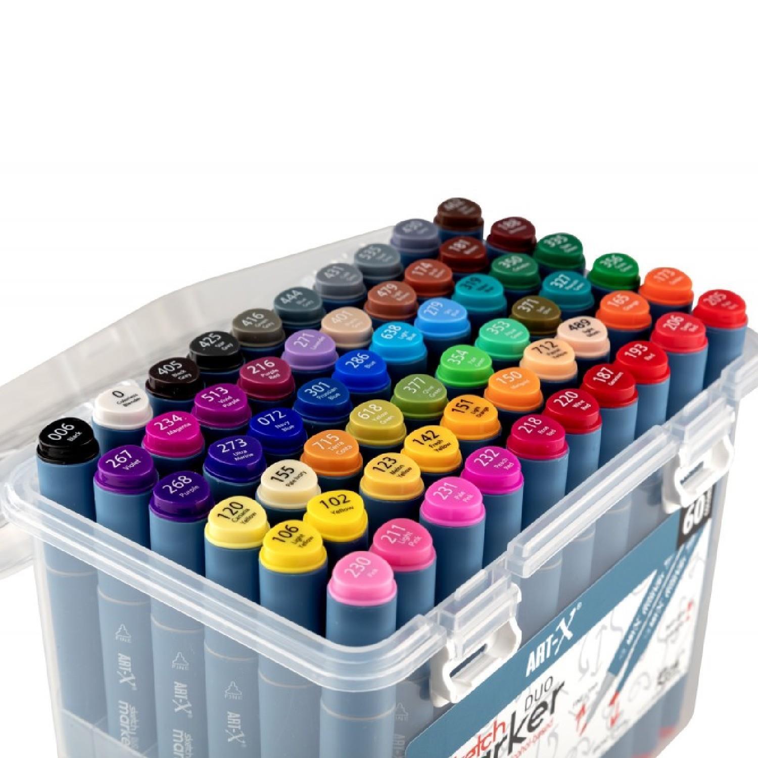 RİCHRich Art-X Sketch Marker Duo Su Bazlı Çift Uçlu Kalem 60 Renk (KOD: 18050)