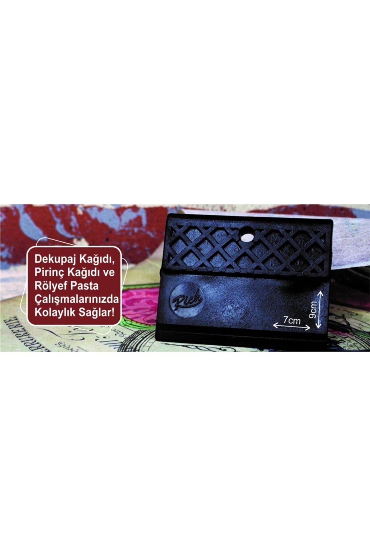 RİCHRich Kauçuk Spatül Dekopaj Kağıdı,Rölyef Sıyırıcı(11410)