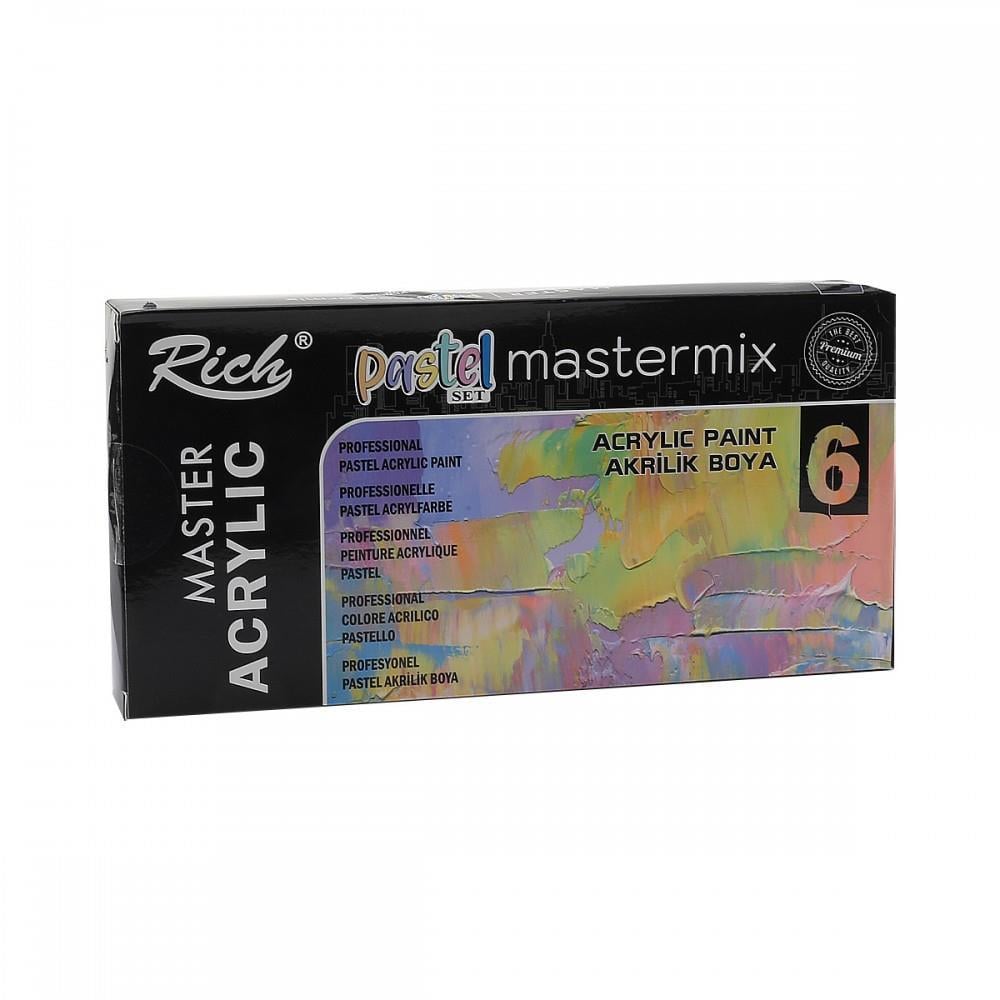 RİCHRich Mastermix Akrilik Boya 60 cc 6 lı Pastel Renkler