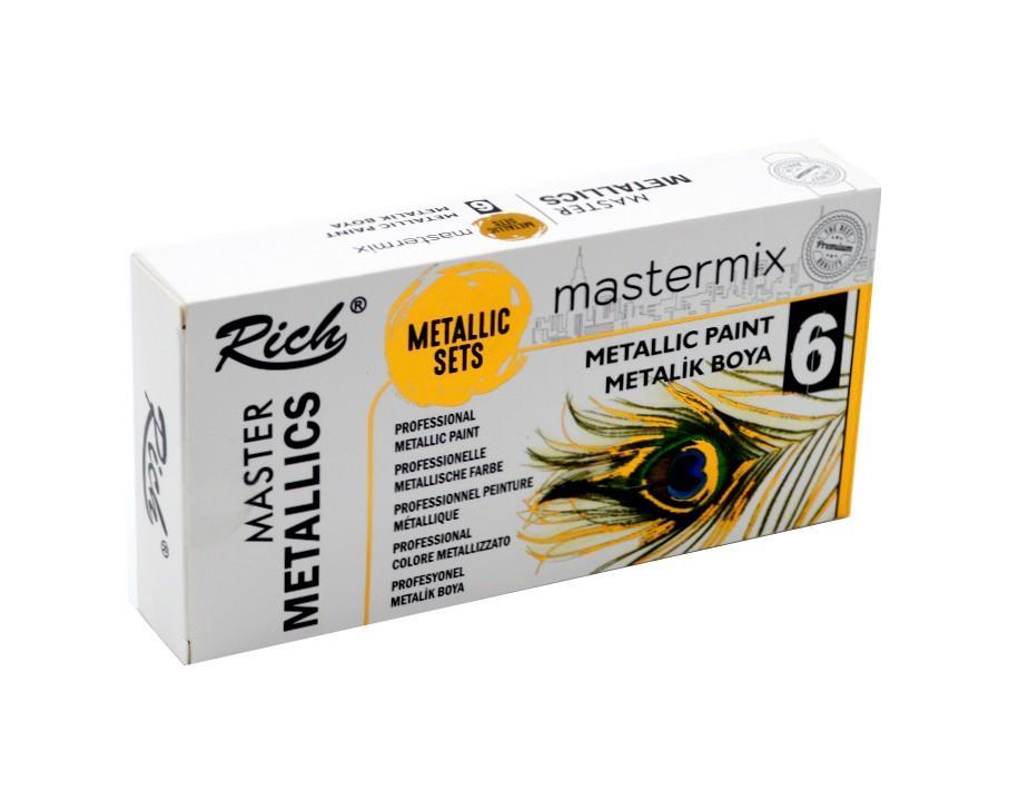 RİCHRich Mastermix Akrilik Boya 60 cc 6 lı Metalik Renkler