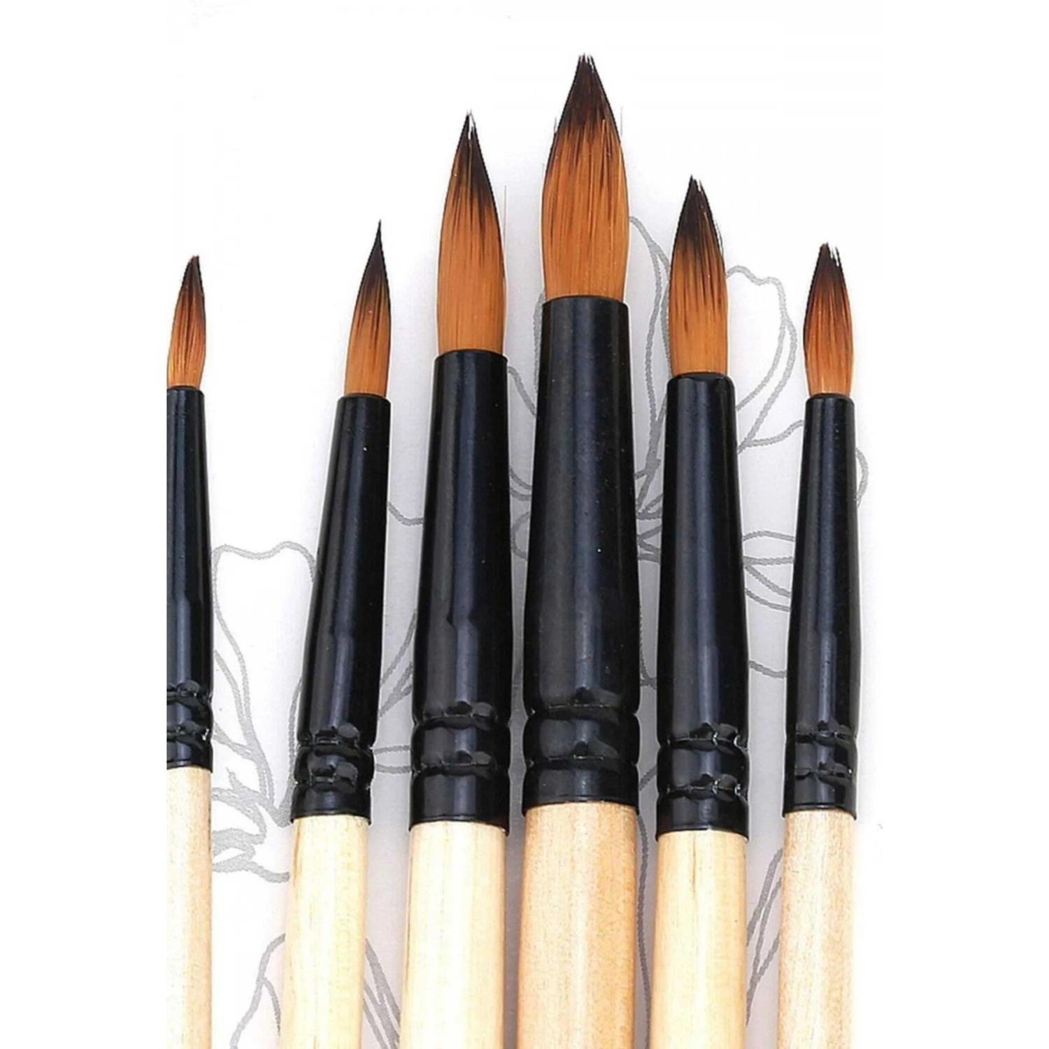 RİCHRich Stroke Yuvarlak Uçlu Fırça Seti 6 lı (Set: 5) (11218)