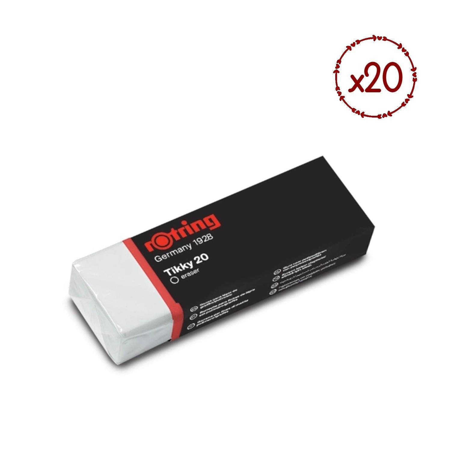 RotringRotring Tikky Büyük Boy Beyaz Silgi (No: 20) 20 Adet