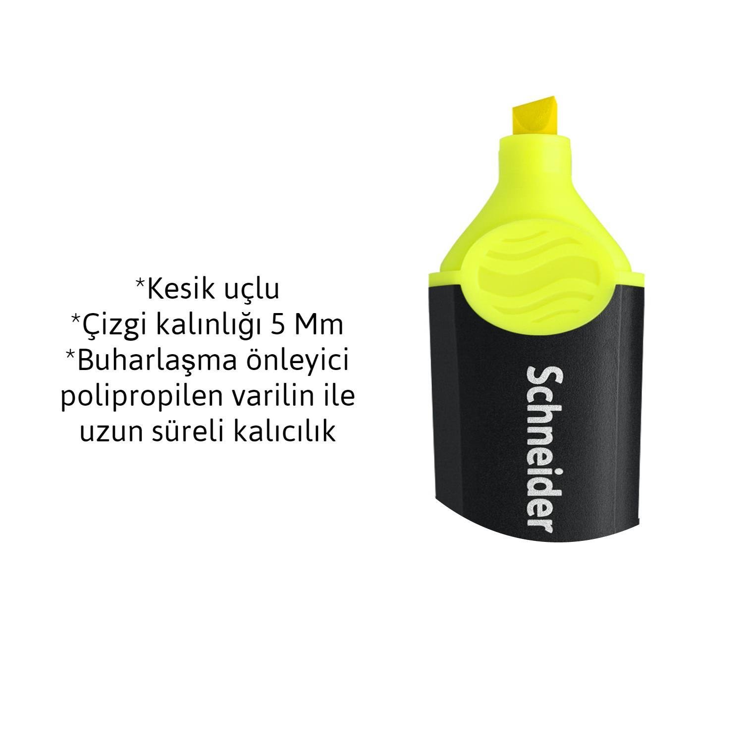 SchneiderSchneider 150 Canlı Renkler Fosforlu Kalem Sarı 10'lu