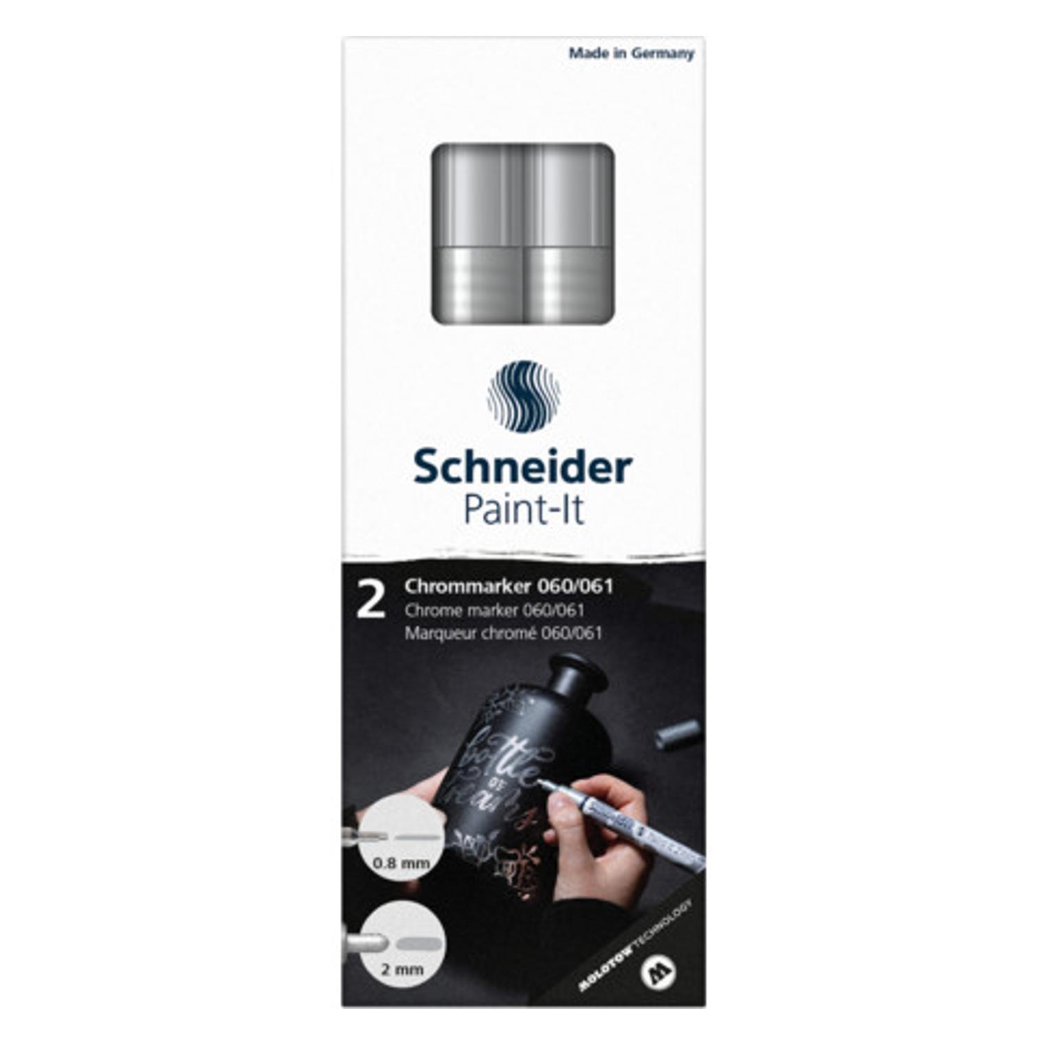 SchneiderSchneider Paint-İt 060/061 Krom Marker 0.8-2 Mm 2 Li Set 