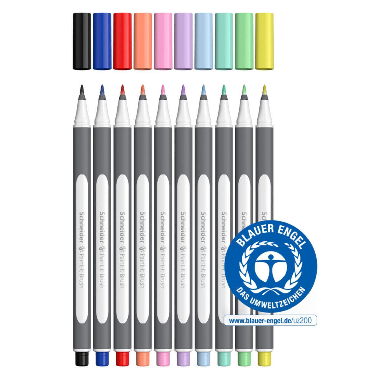 SchneiderSchneider Paint-It 070 Brush Pen 10 Renk (ML07010504) 