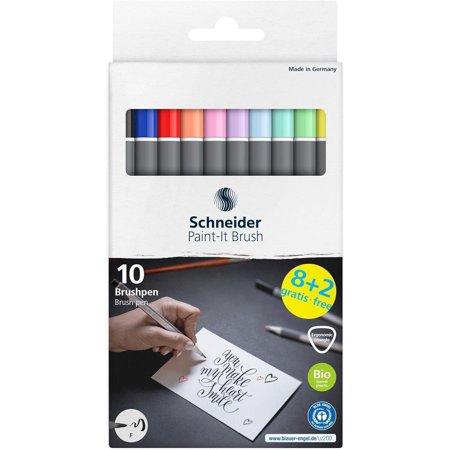 SchneiderSchneider Paint-It 070 Brush Pen 10 Renk (ML07010504) 