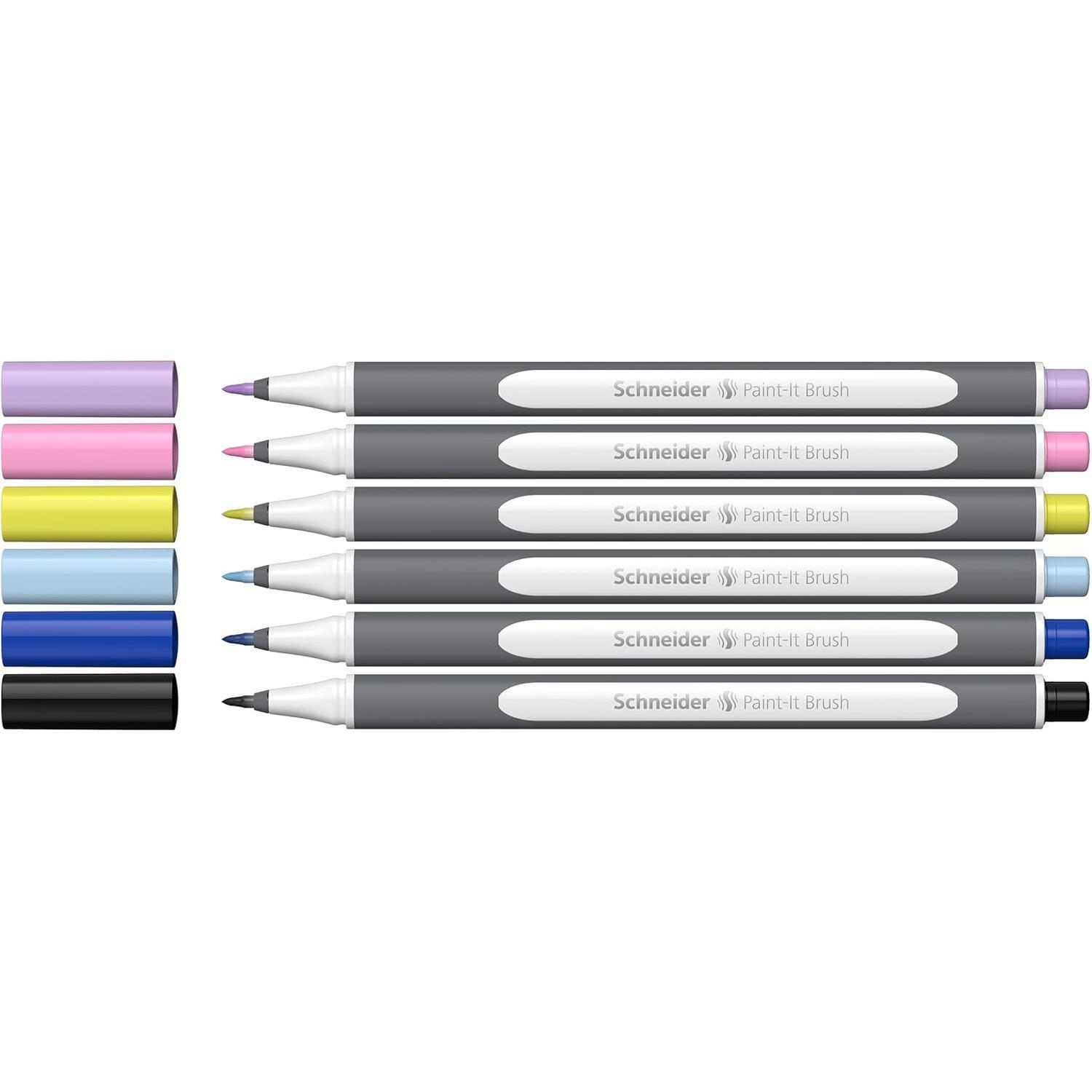 SchneiderSchneider Paint-It 070 Brush Pen Klasik 6 Renk (ML07010502)