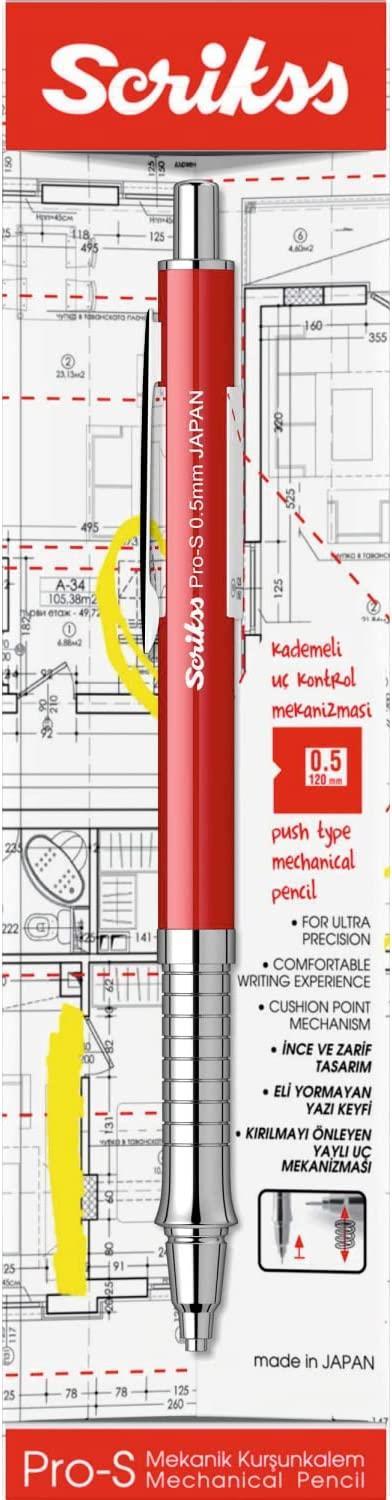 ScrikssScrikss Pro-S Mekanik Versatil Uçlu Kalem Şeffaf Ambalaj 0.5