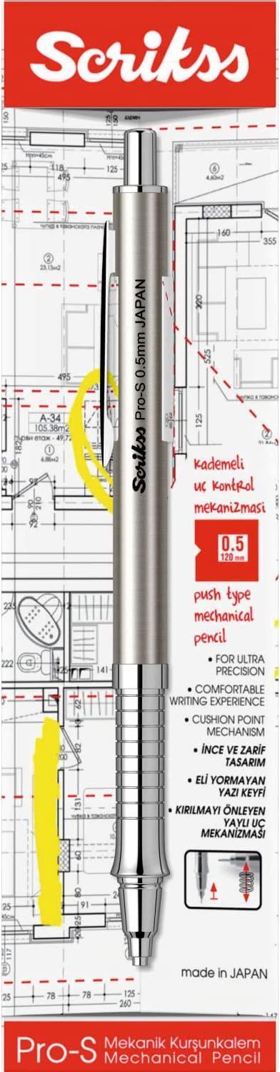ScrikssScrikss Pro-S Mekanik Versatil Uçlu Kalem Şeffaf Ambalaj 0.5