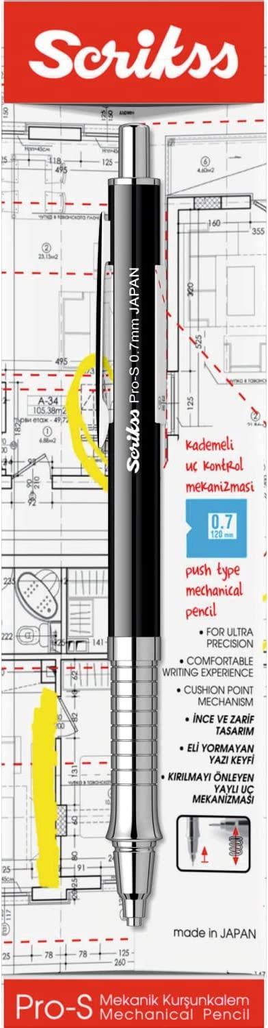 ScrikssScrikss Pro-S Mekanik Versatil Uçlu Kalem Şeffaf Ambalaj  0.7