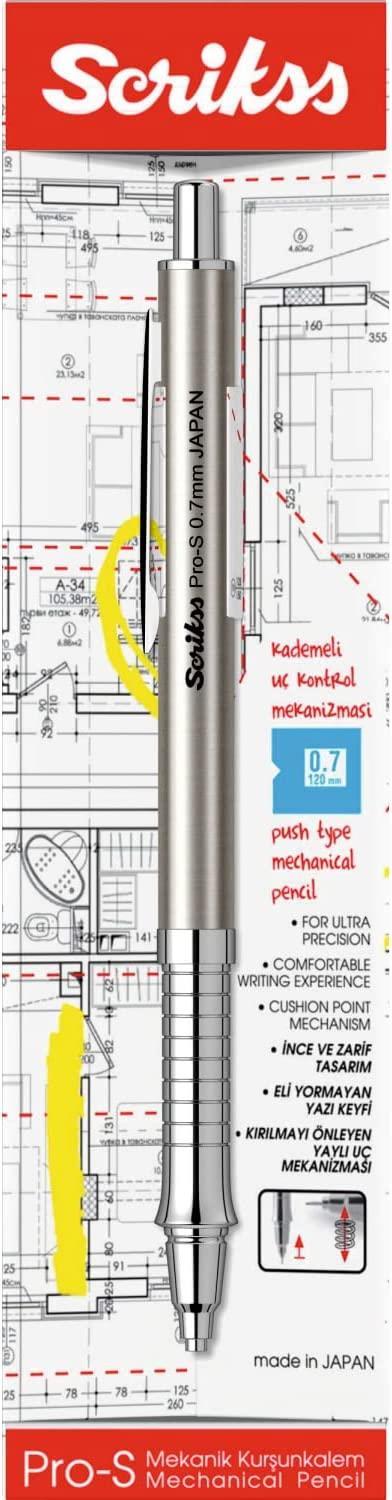 ScrikssScrikss Pro-S Mekanik Versatil Uçlu Kalem Şeffaf Ambalaj  0.7