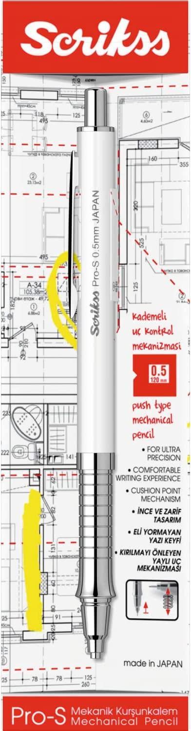 ScrikssScrikss Pro-S Mekanik Versatil Uçlu Kalem Şeffaf Ambalaj 0.5