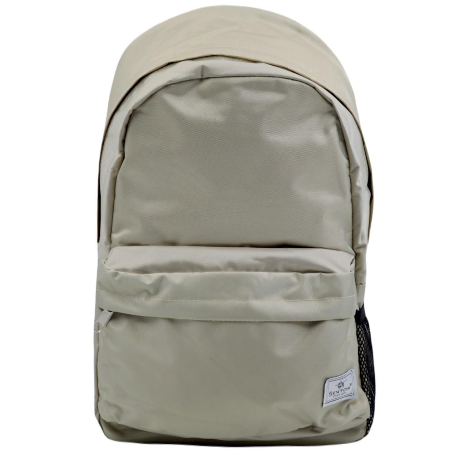SentorSentor 2 Bölmeli Okul Sırt Çantası Krem (60153)