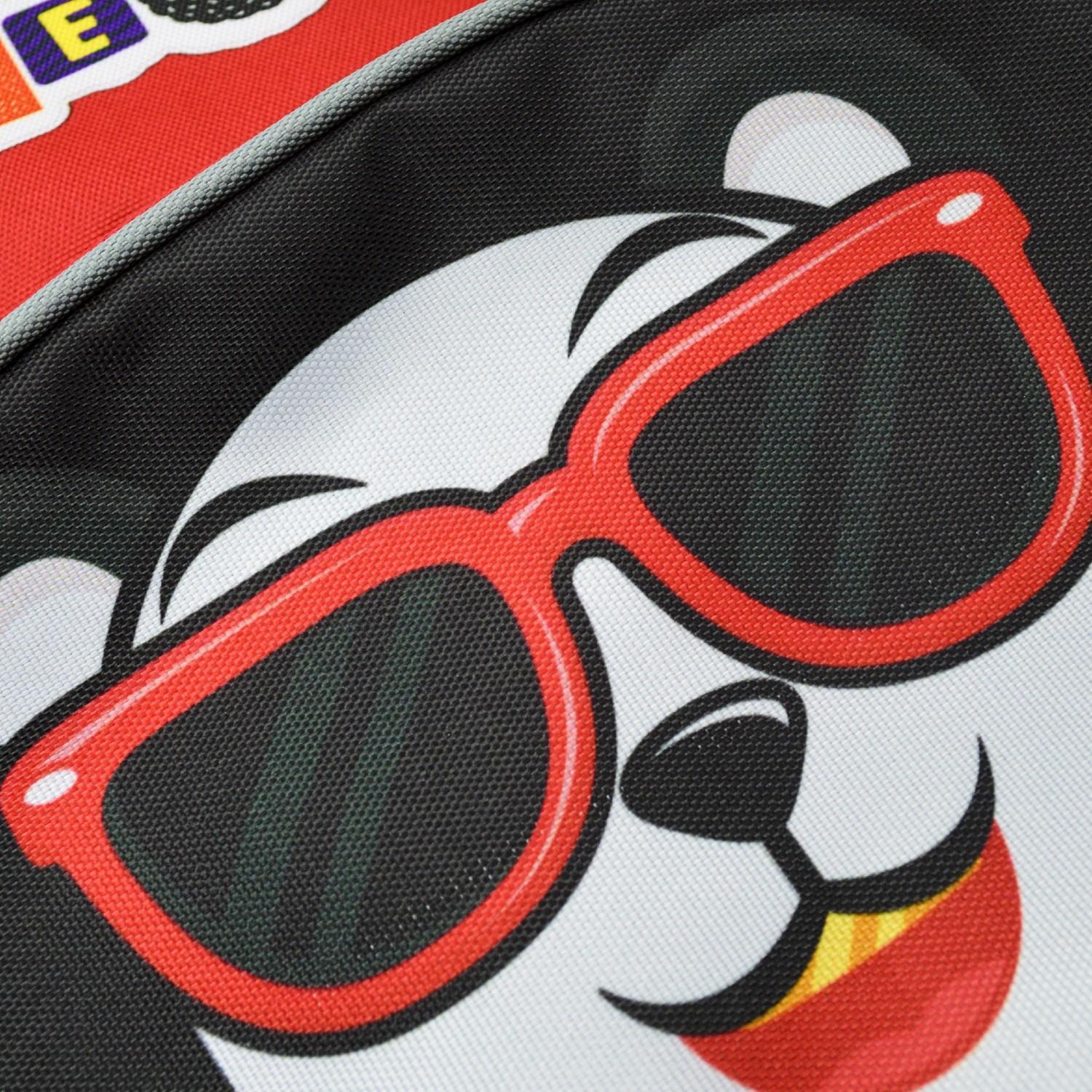 SentorSentor 3 Bölmeli Gözlüklü Anaokulu Sırt Çantası Gözlüklü Panda Baskılı