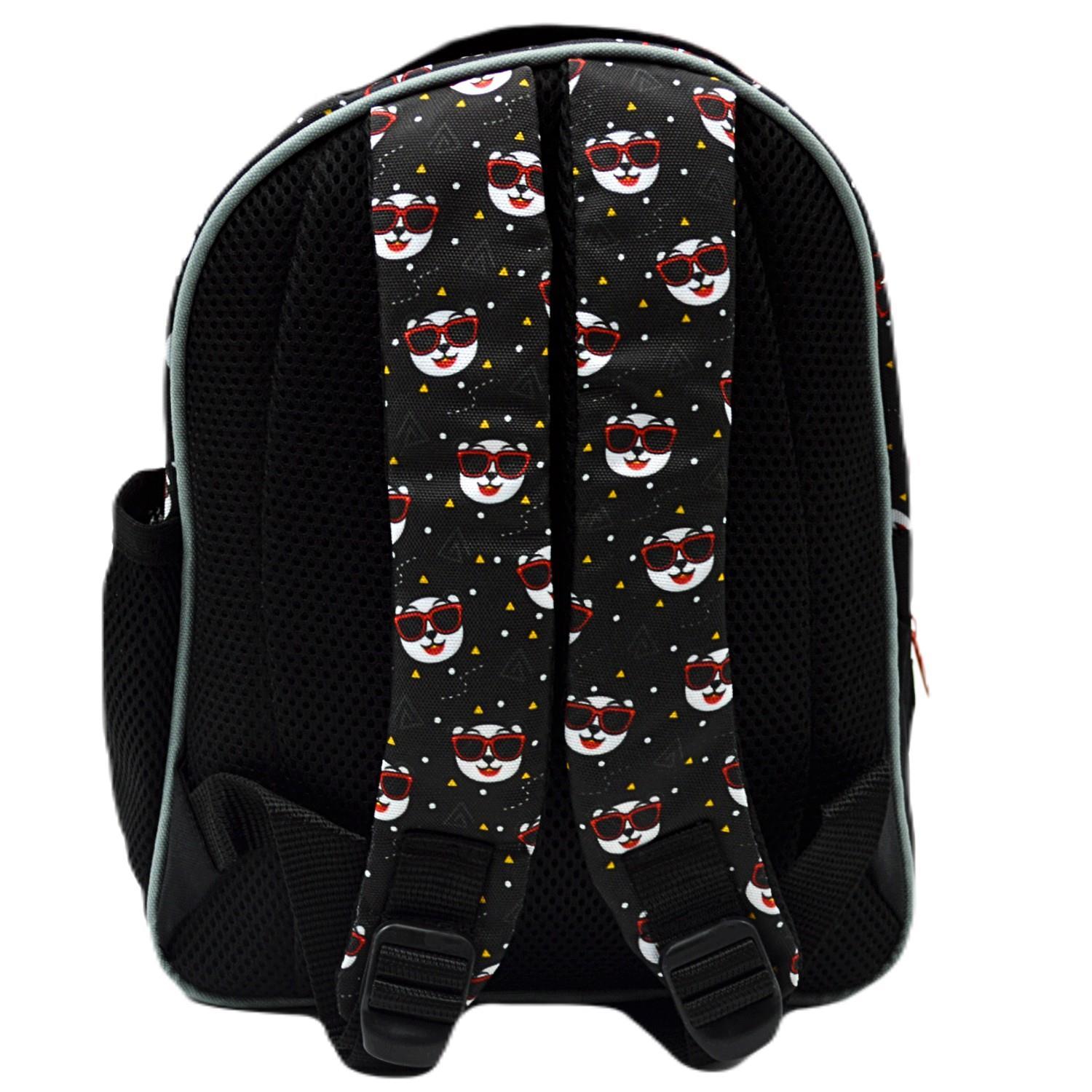 SentorSentor 3 Bölmeli Gözlüklü Anaokulu Sırt Çantası Gözlüklü Panda Baskılı