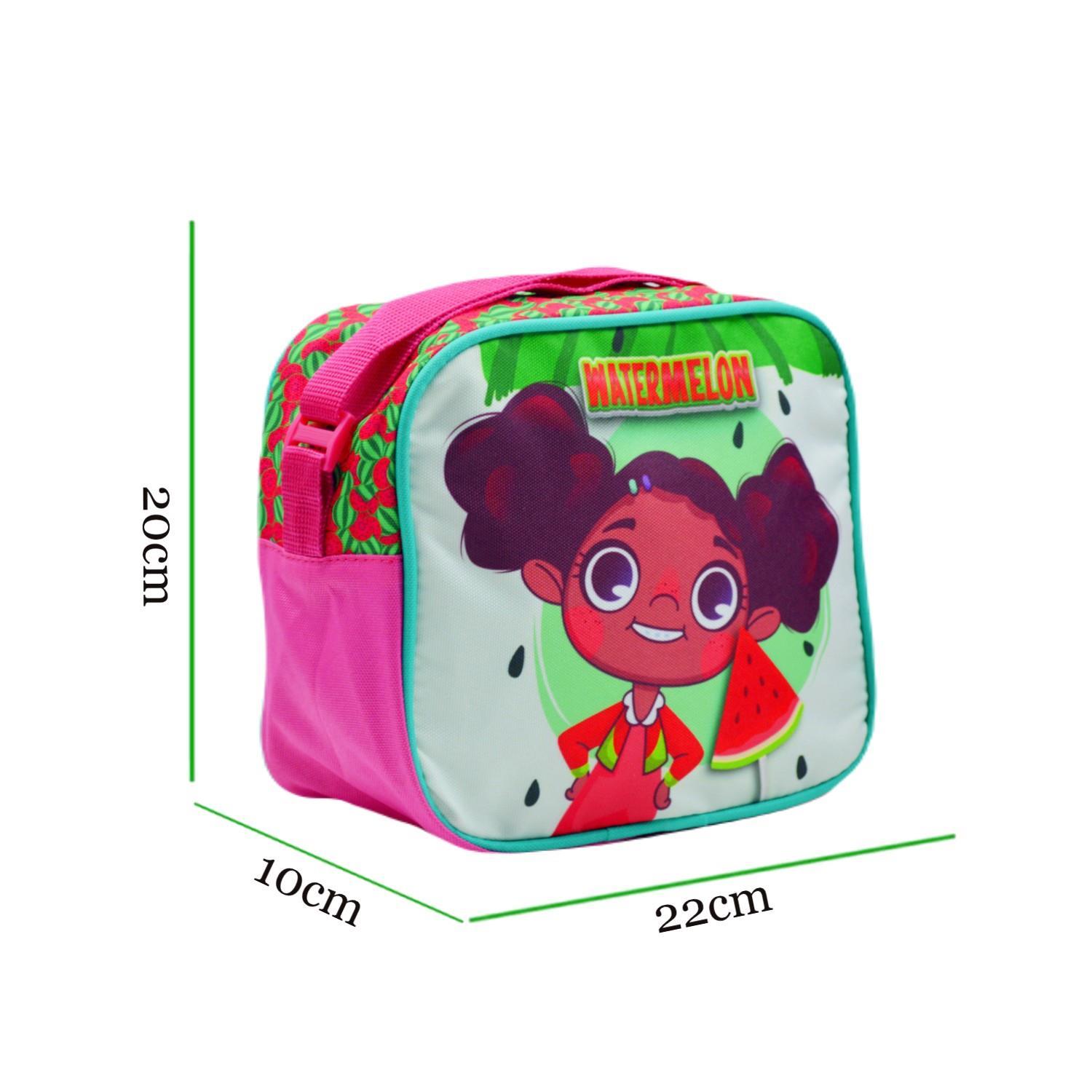 SentorSentor 3 Bölmeli İlkokul Okul Sırt Çantası Ve Beslenme Çantası Watermelon Pembe