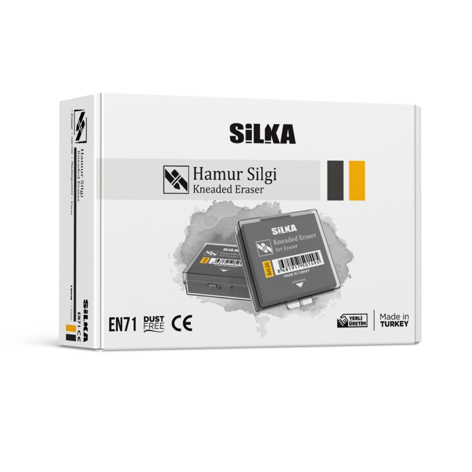 SİLKASilka Hamur Silgi Gri ART-26 (12 Adet)