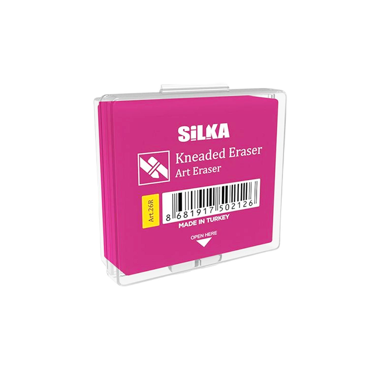 SİLKASilka Hamur Silgi Neon Renk ART-26R (12 Adet)