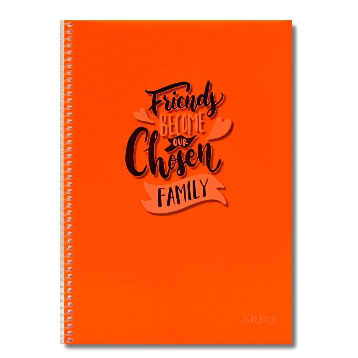 SimSim Enjoy A4 120 Yaprak Plastik Kapak Spiralli Defter Çizgili