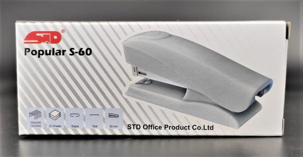 NokiSTD Zımba Makinesi Popular S-60 24/6 Gri