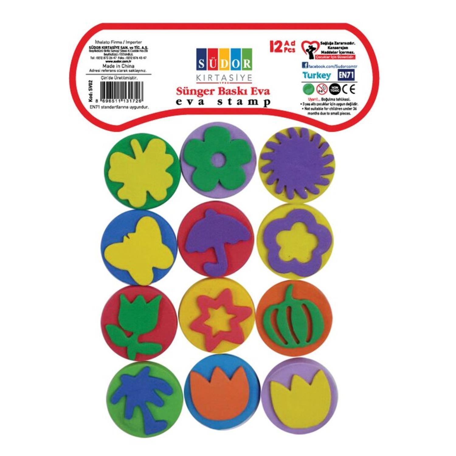 SÜDORSüdor Sünger Baskı Eva 12 Li SV02