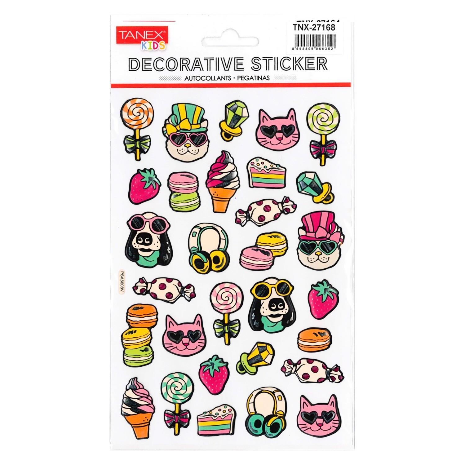 TanexTanex Kids Sticker Puffy Artist Kedi-Köpekler Serisi (27168)