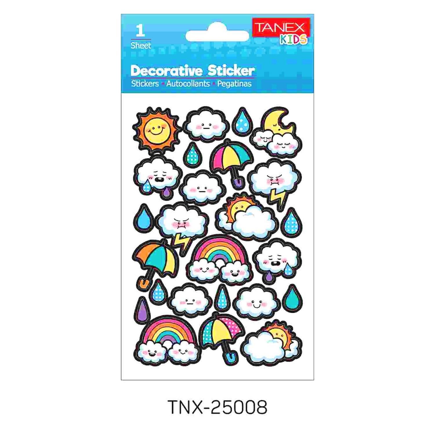 TanexTanex Kids Sticker Puffy Bulutlar Serisi 25 Parça (25008)