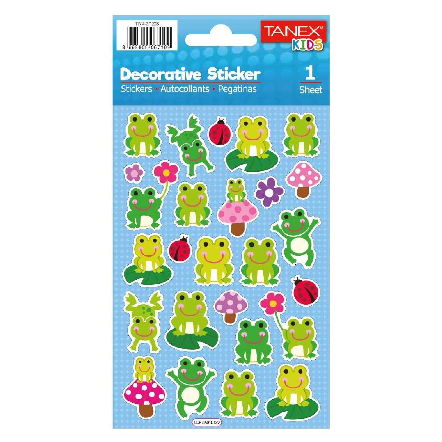 TanexTanex Kids Sticker Puffy Kurbağalar Serisi (27203)