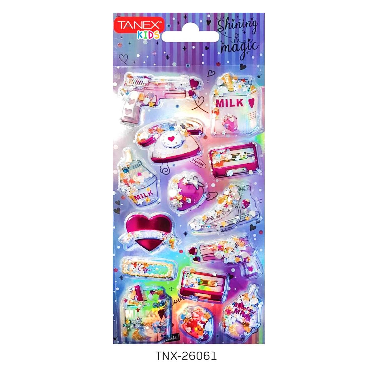 TanexTanex Kids Sticker Pullu Simli Shining Magic Serisi 14 Parça (26061)