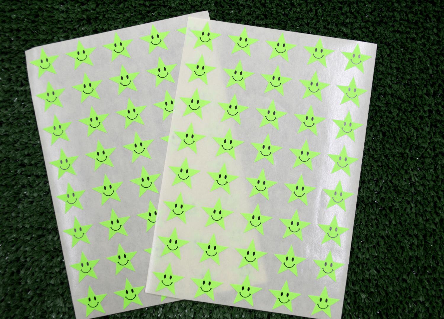 TanexTanex TNX-302 Flo Yıldız Yeşil Gülen Etiketi 17 Mm 80 Adet